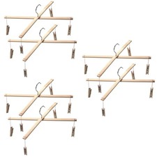 6 pcs Bamboo Drying Rack Sock