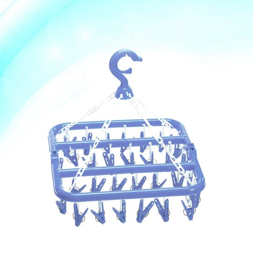 Clothes drying hanger with - clothes,