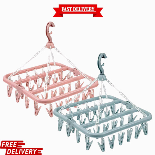 Foldable sock dryer clip - dryer,
