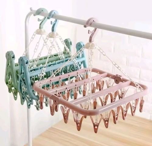 32clips folding clothes hanger - folding,